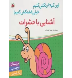 کتاب آشنایی با حشرات،همراه با برچسب (اون کیه؟رنگش کنیم خیلی قشنگش کنیم!)
