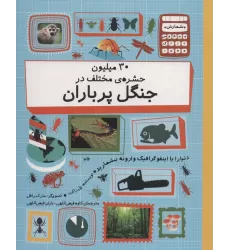 کتاب 30 میلیون حشره ی مختلف در چنگل پر باران (دنیا را با اینفوگرافیک وارونه بشمارید)،(گلاسه)