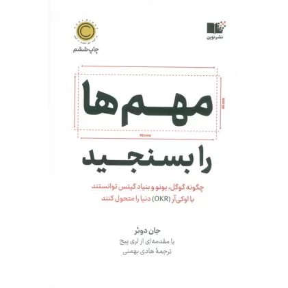کتاب مهم ها را بسنجید (چگونه گوگل،بونو و بنیاد گیتس توانستند با اوکی آر (OKR) دنیا را متحول کنند)