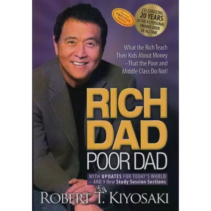 کتاب RICH DAD POOR DAD:پدر پولدار،پدر بی پول (زبان اصلی،انگلیسی)