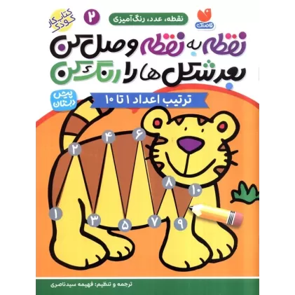 کتاب نقطه ب نقطه وصل کن بعد شکل ها را رنگ کن 2